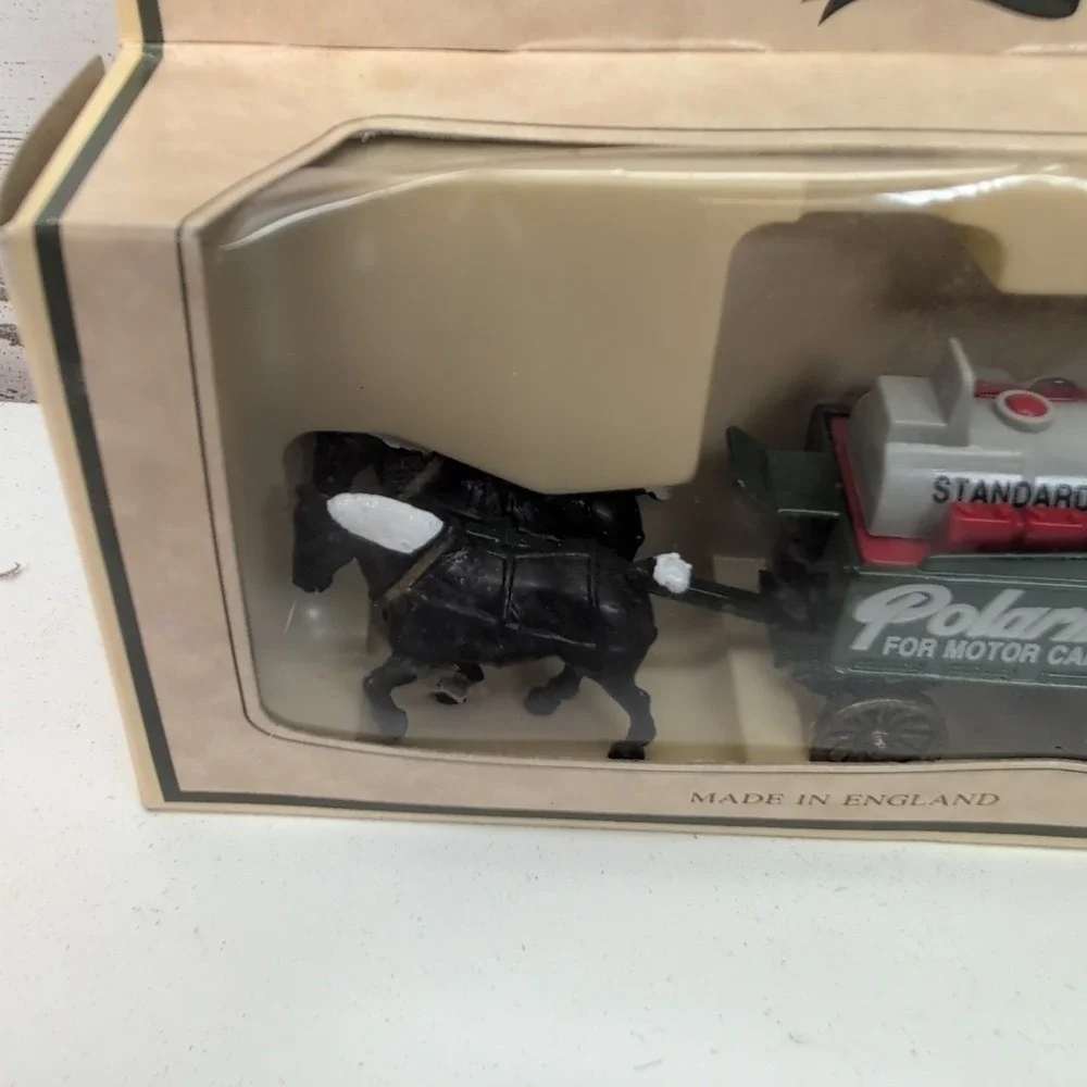 Standard Oil Company VINTAGE Polarine Motor Cars Horse Drawn Wagon Chevron No. 9